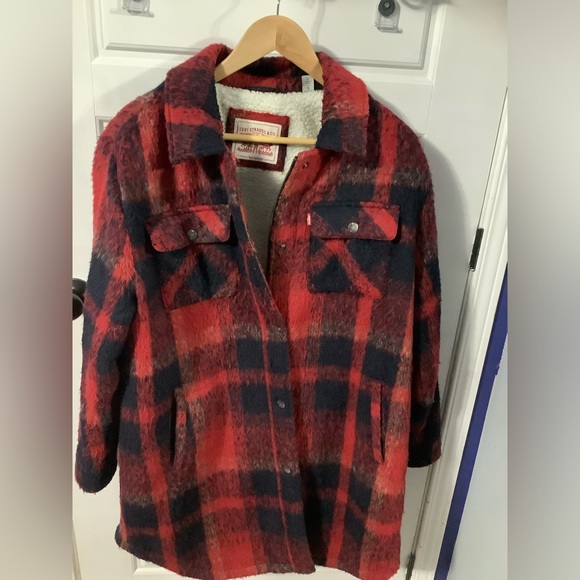 Levi’s Women’s Wool Blend Lined Shacket - Picture 1 of 2